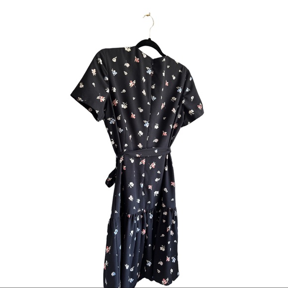 FRENCH CONNECTION FRIDA ARMOISE CREPE Faux WRAP DRESS 10 - Picture 10 of 11